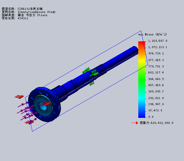 JX1606 CJK6132数控机床设计——总体方案设计及主轴的有限元分析