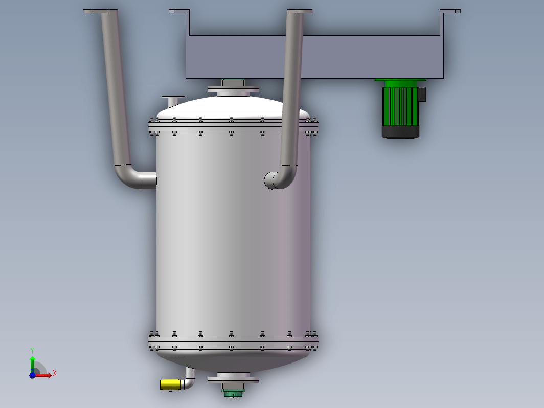 全自动立式过滤机设计三维SW2019带参+CAD+说明书