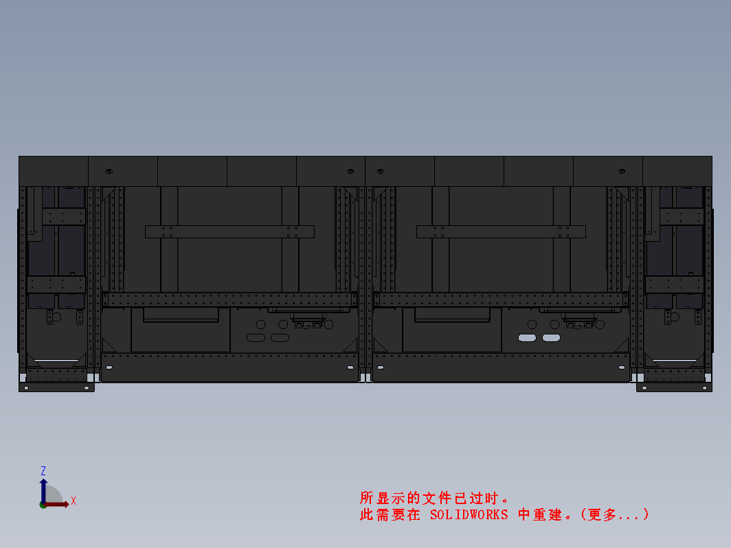 新能源汽车电池包充电放置架三维SW2020无参