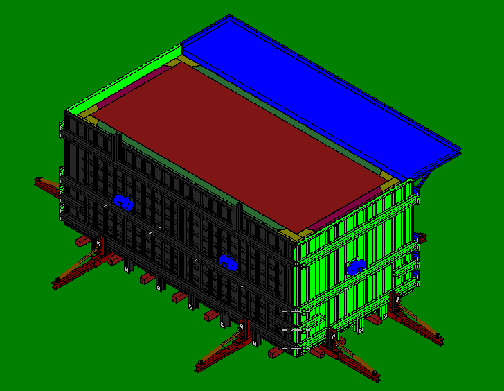 水泥房模具3D模型图纸及清单 活动房