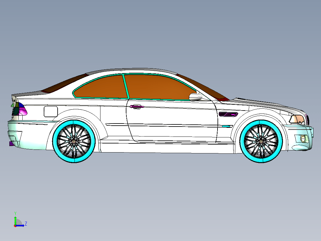 BMW-e46-m3汽车