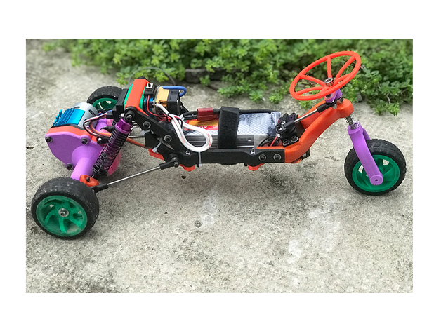 Rc越野三轮遥控玩具车