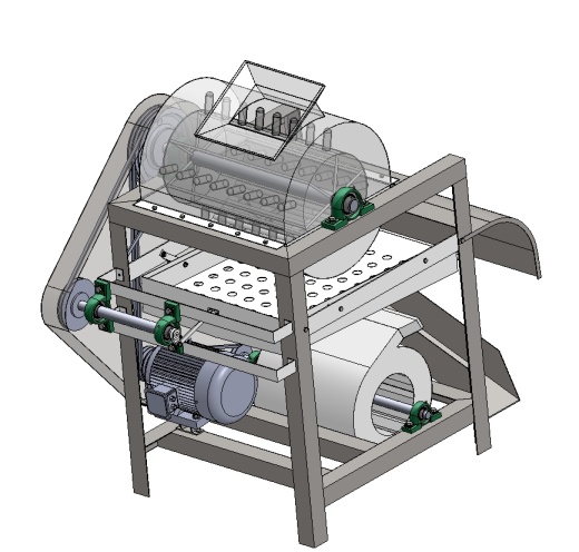 板栗脱蓬机设计 SW+CAD+说明书缩略图