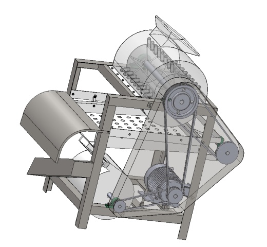 板栗脱蓬机设计 SW+CAD+说明书缩略图