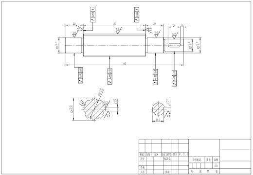 矩形齿花键轴加工工艺及铣键槽夹具设计+CAD+说明缩略图
