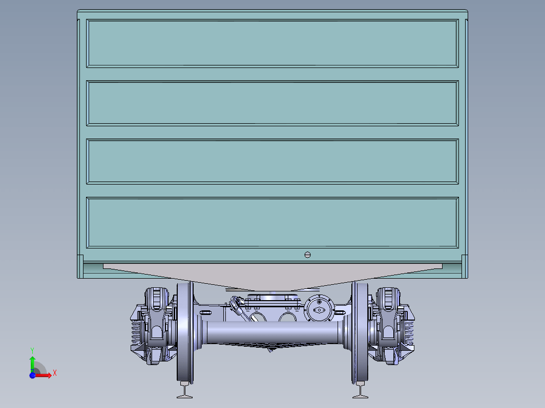 C80车模型（80吨级铝合金运煤敞车）