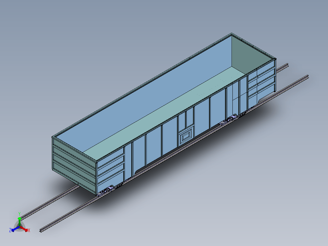 C80车模型（80吨级铝合金运煤敞车）