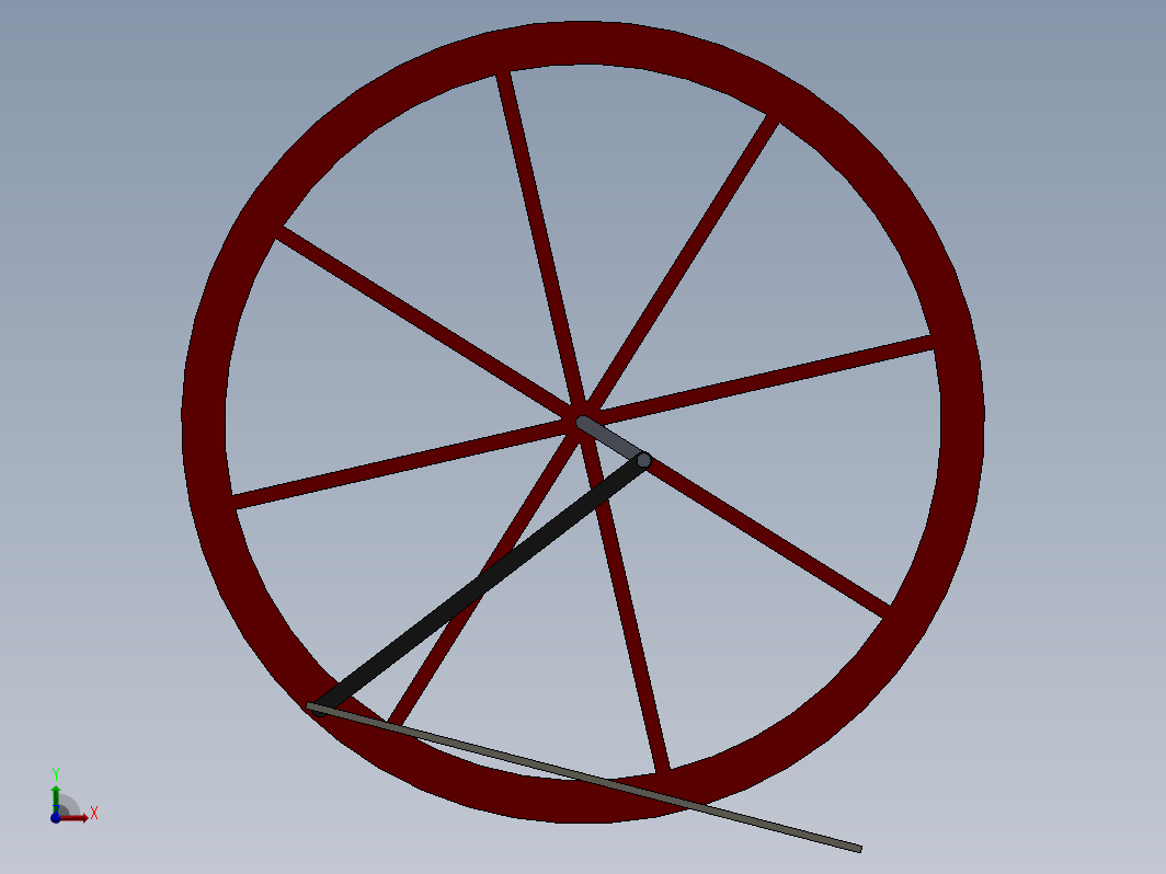 solidworks中的脚踏式缝纫机机构