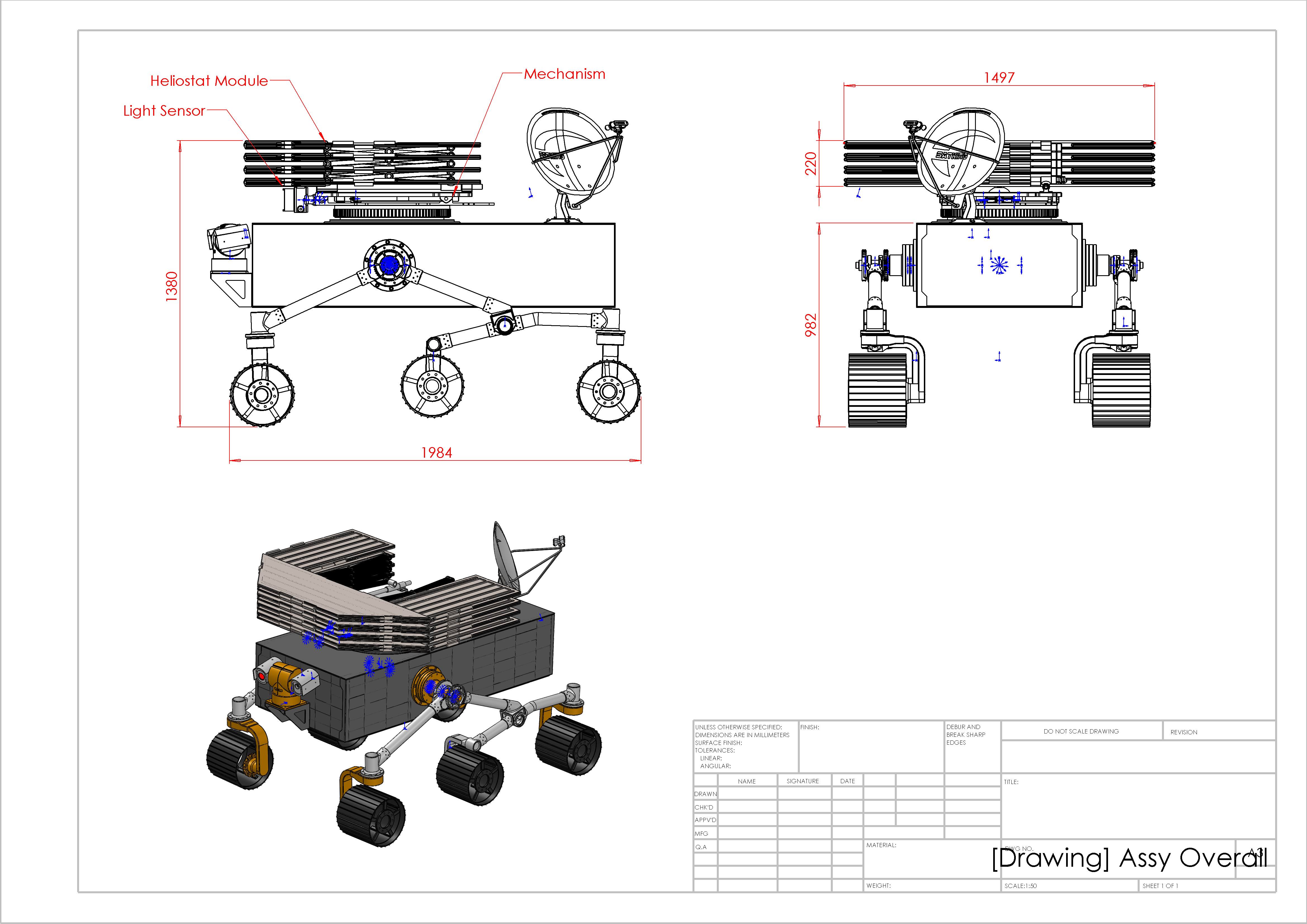 Lunar Torch Heliostat V.2月球车