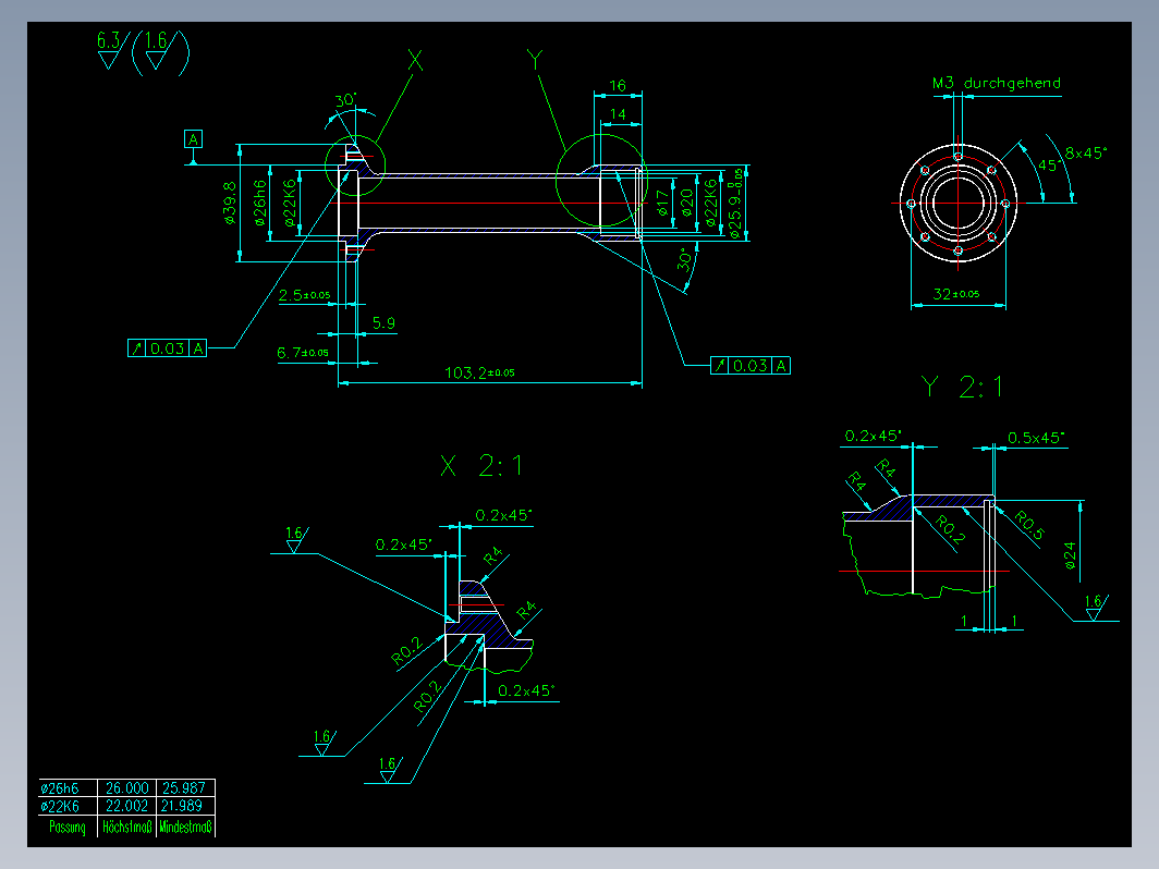 模型喷气发动机制作手册（全部图纸+装配图）