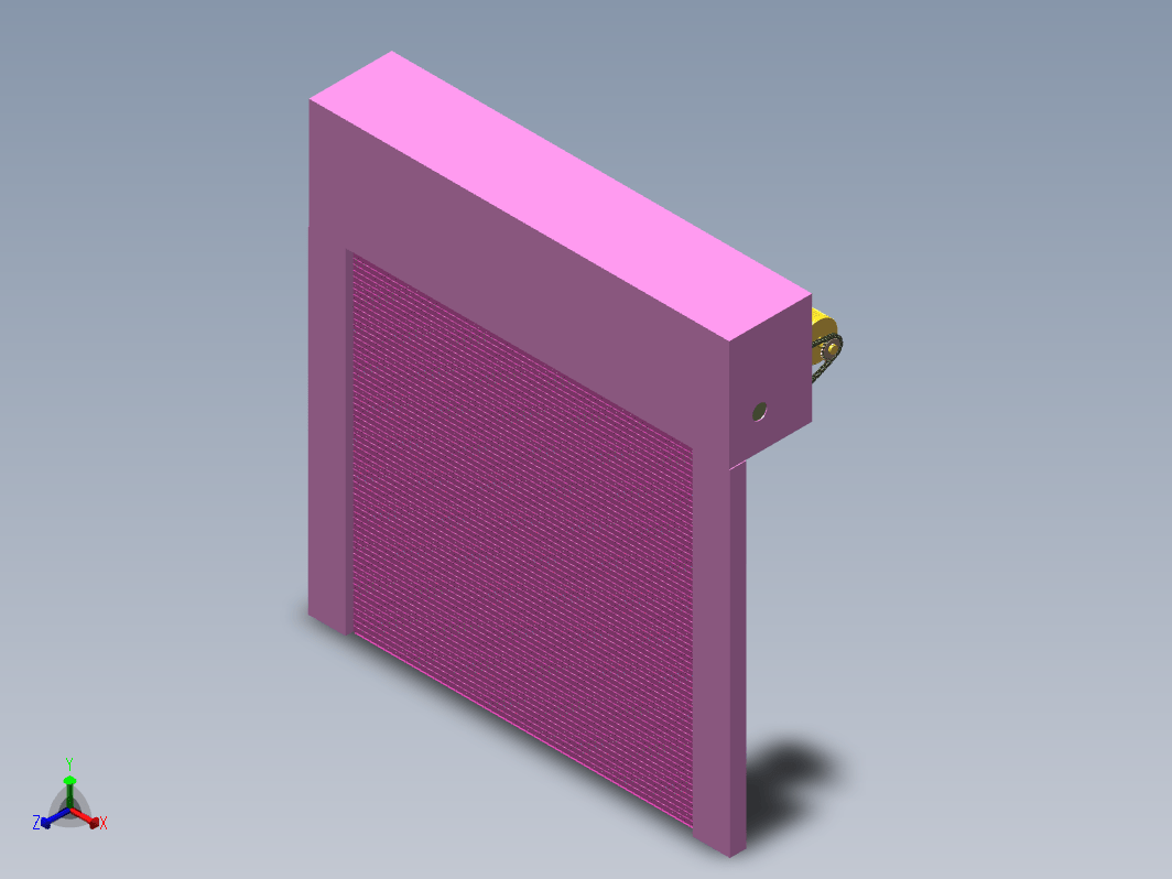 电动卷帘门模型设计