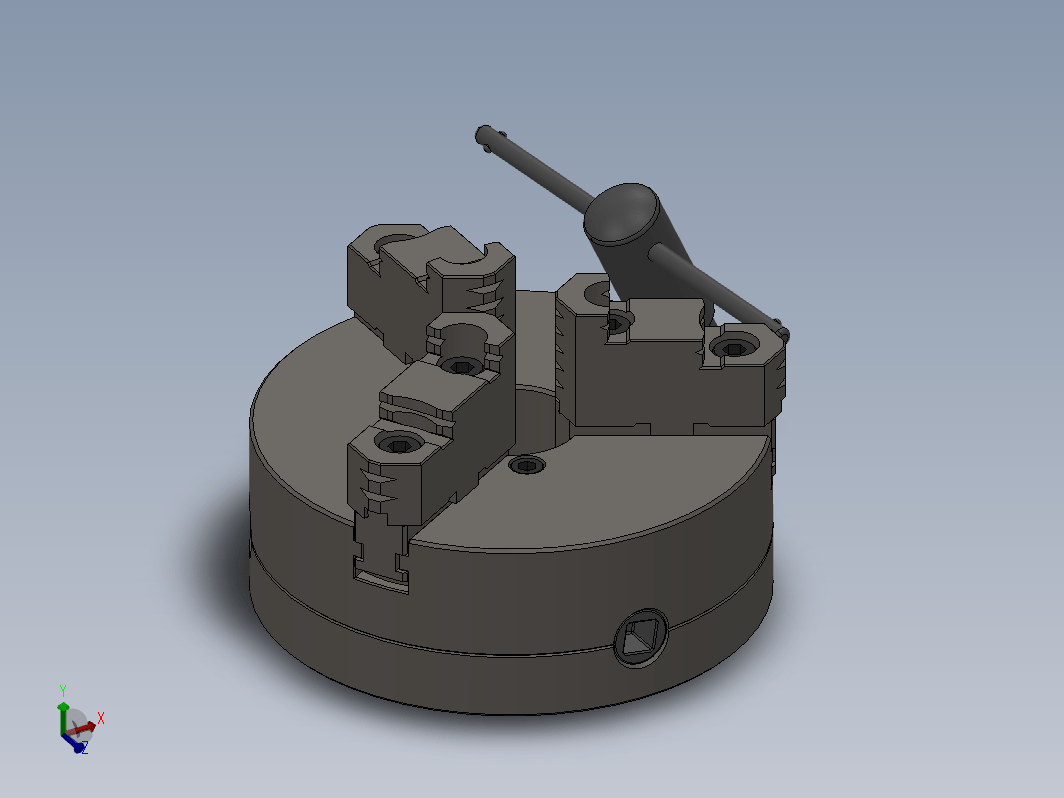三爪卡盘三维设计模型
