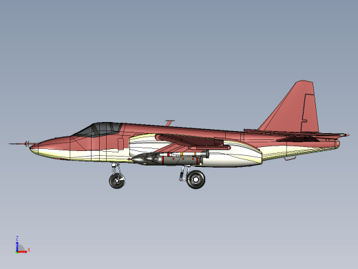 简易Frogfoot苏-25攻击机Sukhoi Su-25缩略图