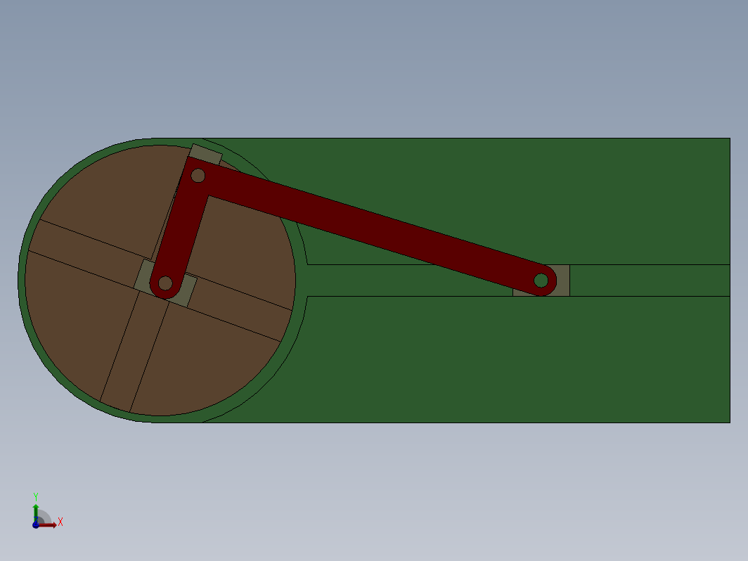 SOLIDWORKS 中的椭圆 Trammel 活塞机构