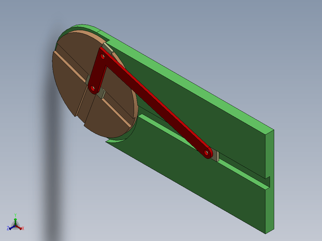 SOLIDWORKS 中的椭圆 Trammel 活塞机构