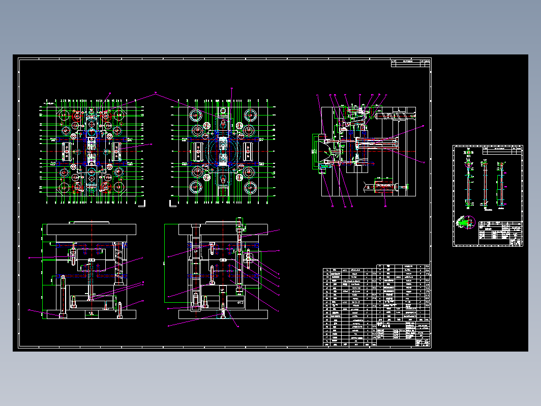 模具结构图—036弹簧钢