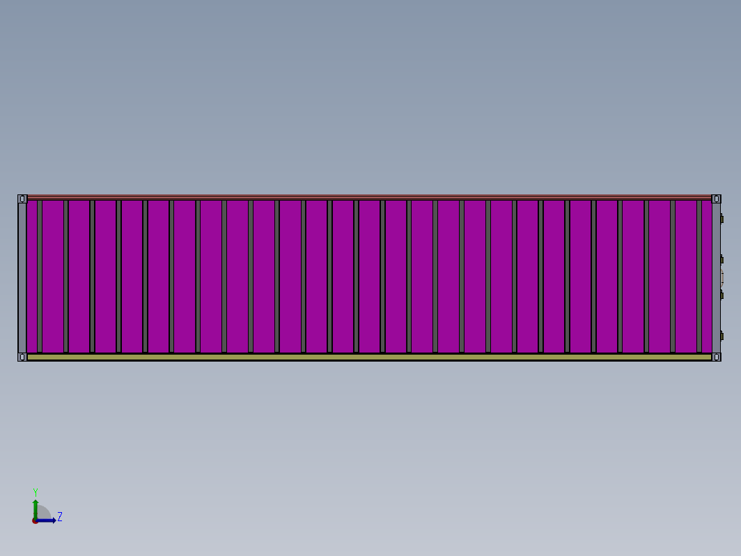 40'集装箱的Solidworks渲染