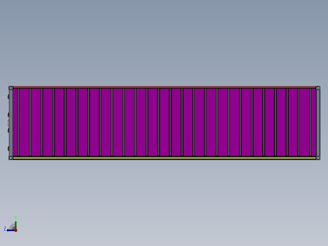 40'集装箱的Solidworks渲染