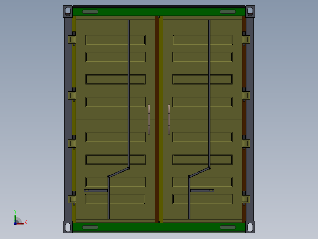 40'集装箱的Solidworks渲染