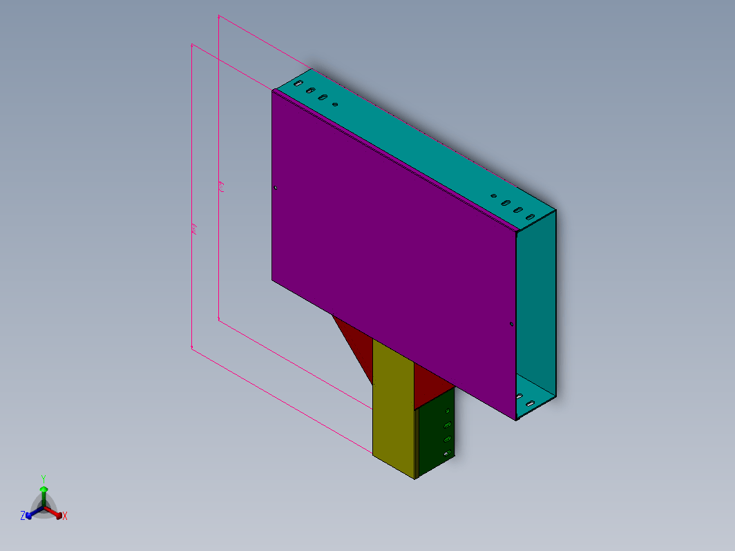 400X100X400平面三通线槽桥架