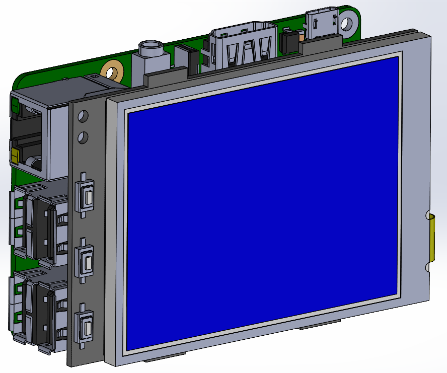 触摸屏显示器rb-tft3.2V2JYIT,屏幕尺寸3.2英寸,电阻式单点触摸