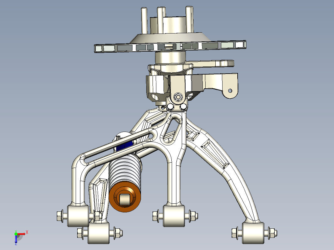 前双叉臂悬架结构 Front double wishbone suspension