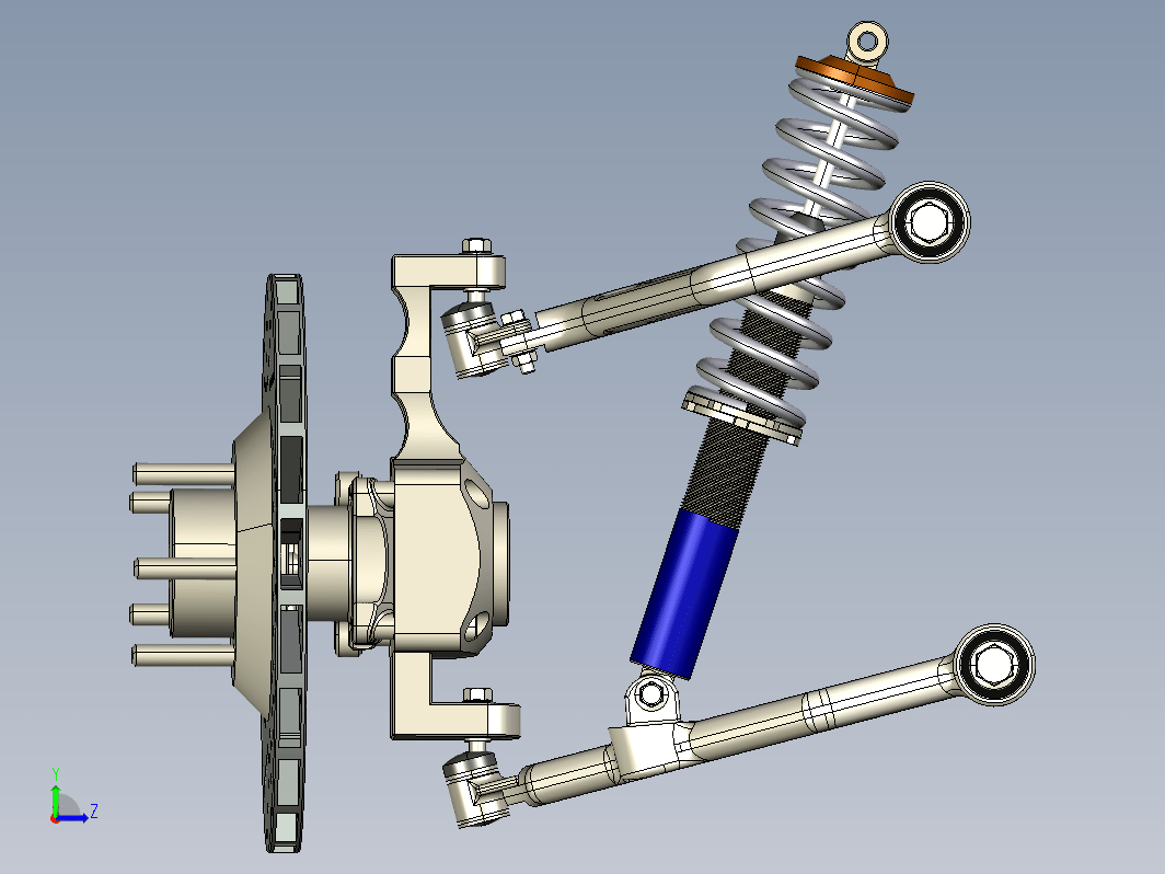 前双叉臂悬架结构 Front double wishbone suspension