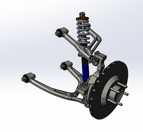 前双叉臂悬架结构 Front double wishbone suspension