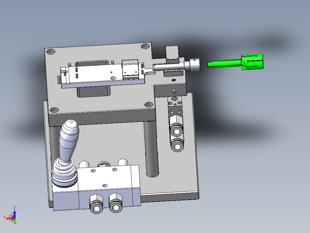 A99-D型管三件一次装焊治具-卷圆