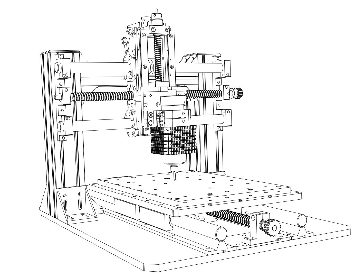 cnc-迷你数控机床雕刻机（第二代）