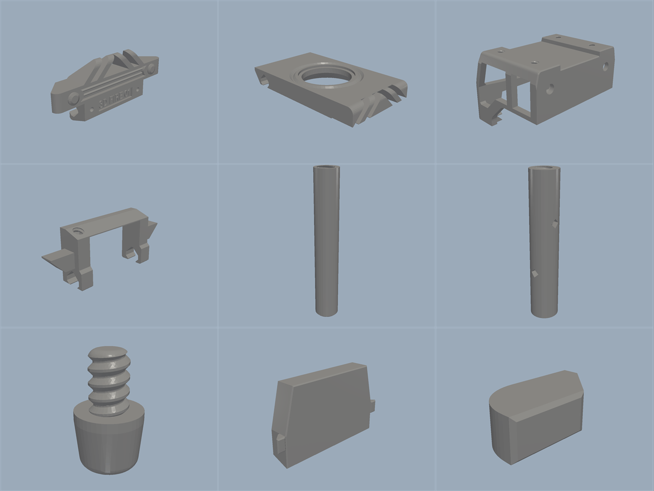 简易消防车玩具小模型