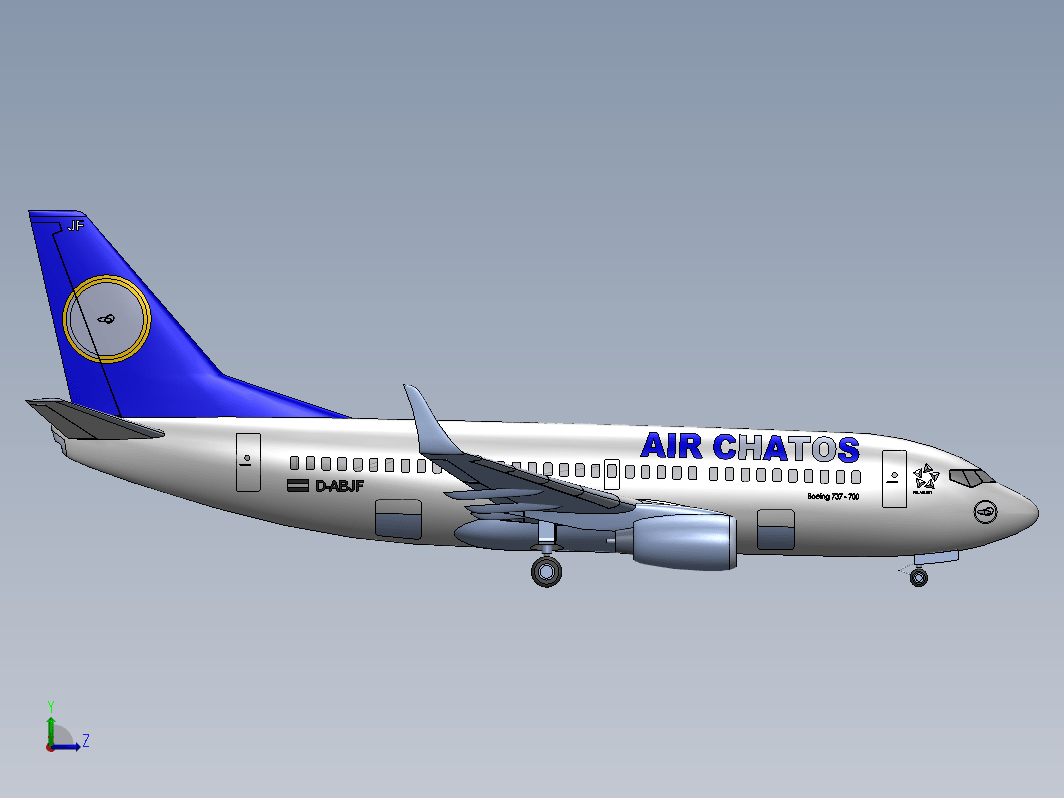 波音737-700窄体客机