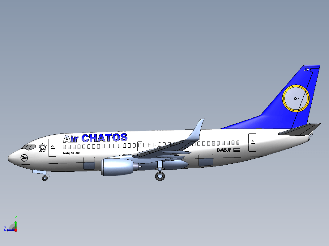 波音737-700窄体客机