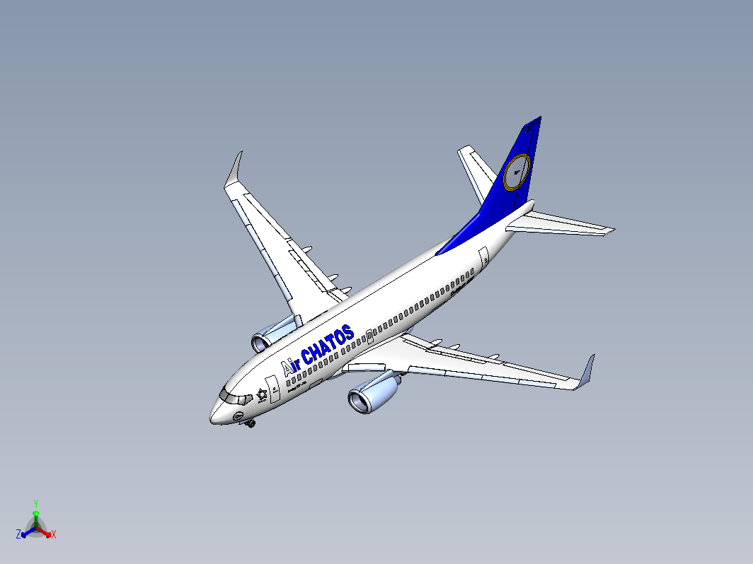 波音737-700窄体客机