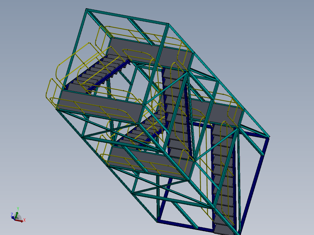 Staircase tower脚手架楼梯塔