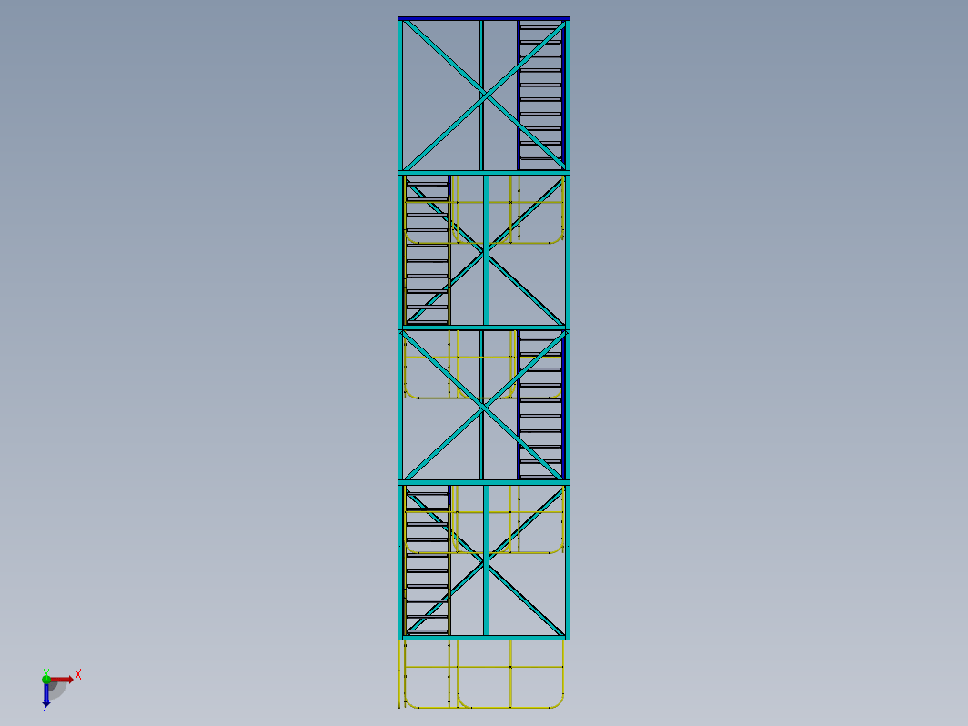 Staircase tower脚手架楼梯塔