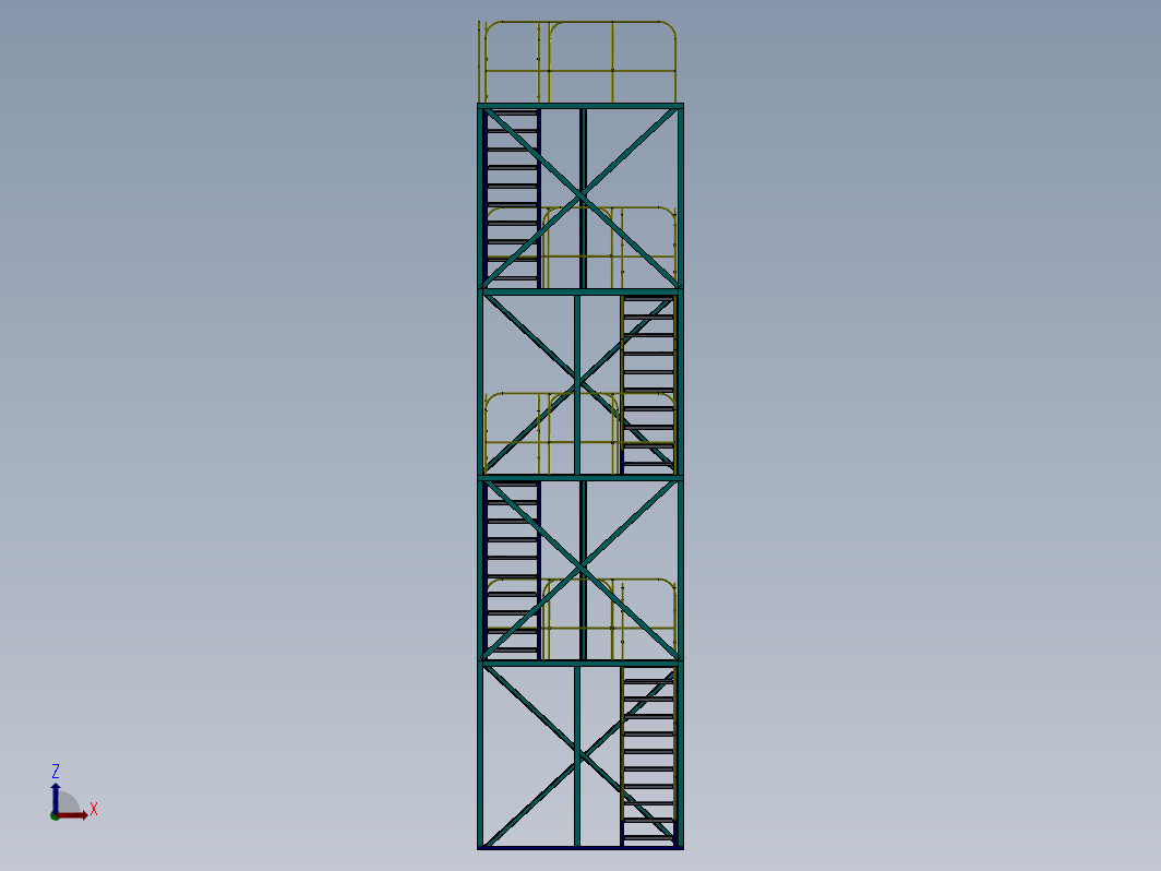 Staircase tower脚手架楼梯塔