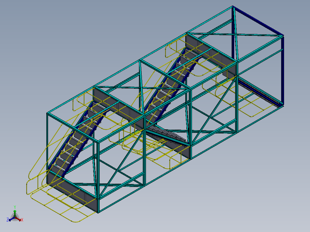 Staircase tower脚手架楼梯塔