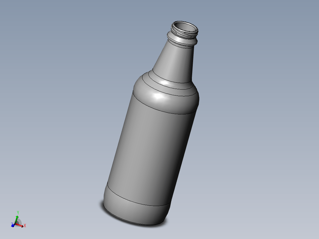 啤酒瓶 3D图档