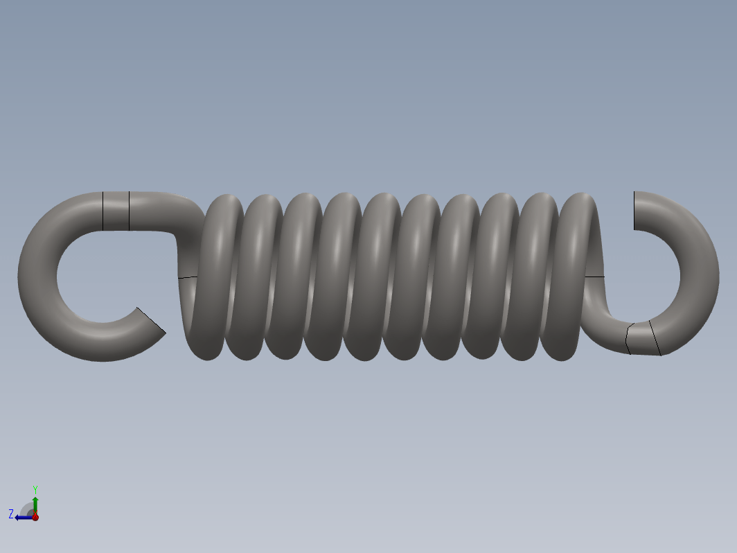 带钩的弹簧