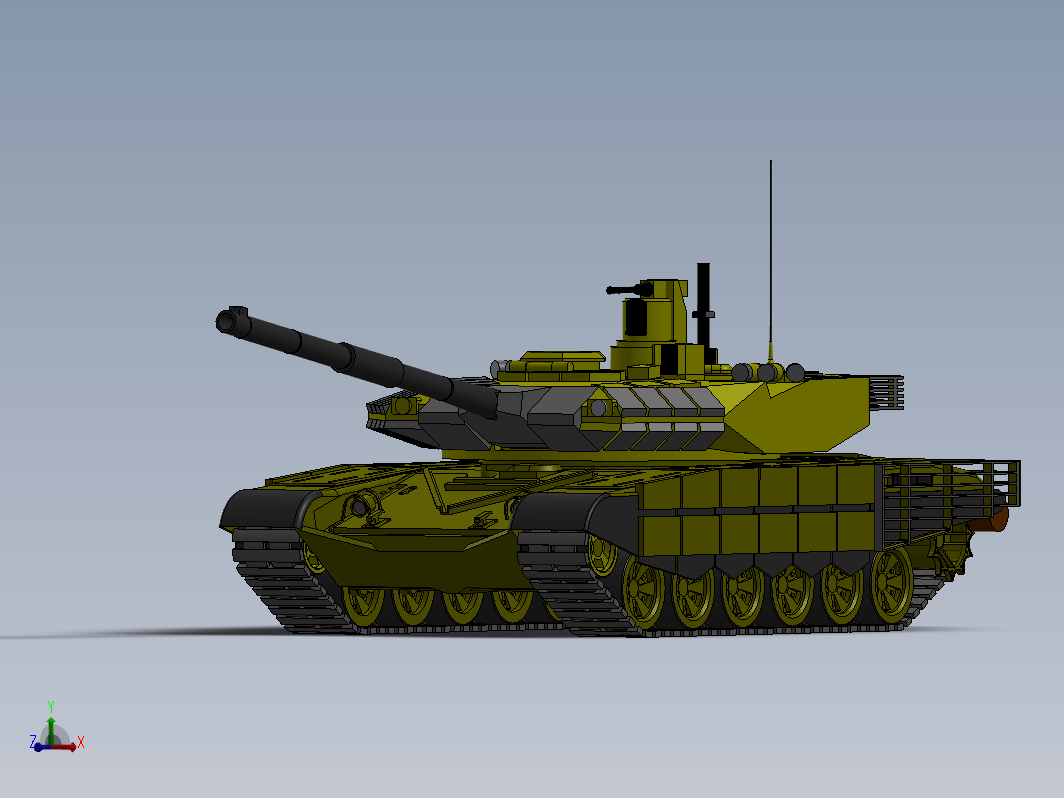 T-90 MS坦克模型