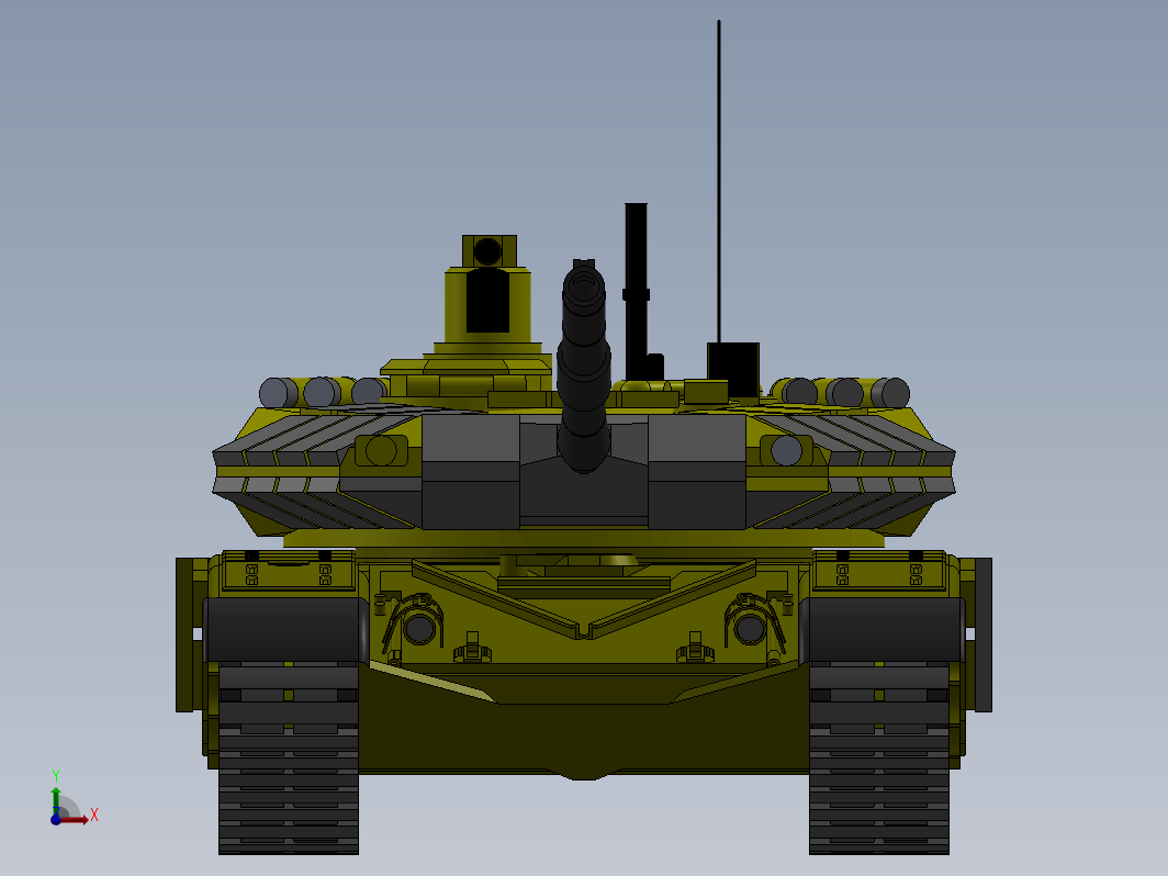 T-90 MS坦克模型