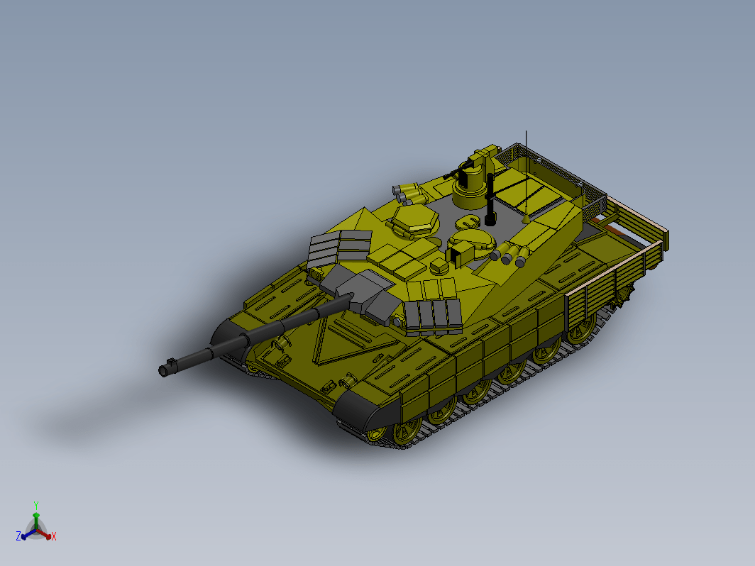 T-90 MS坦克模型