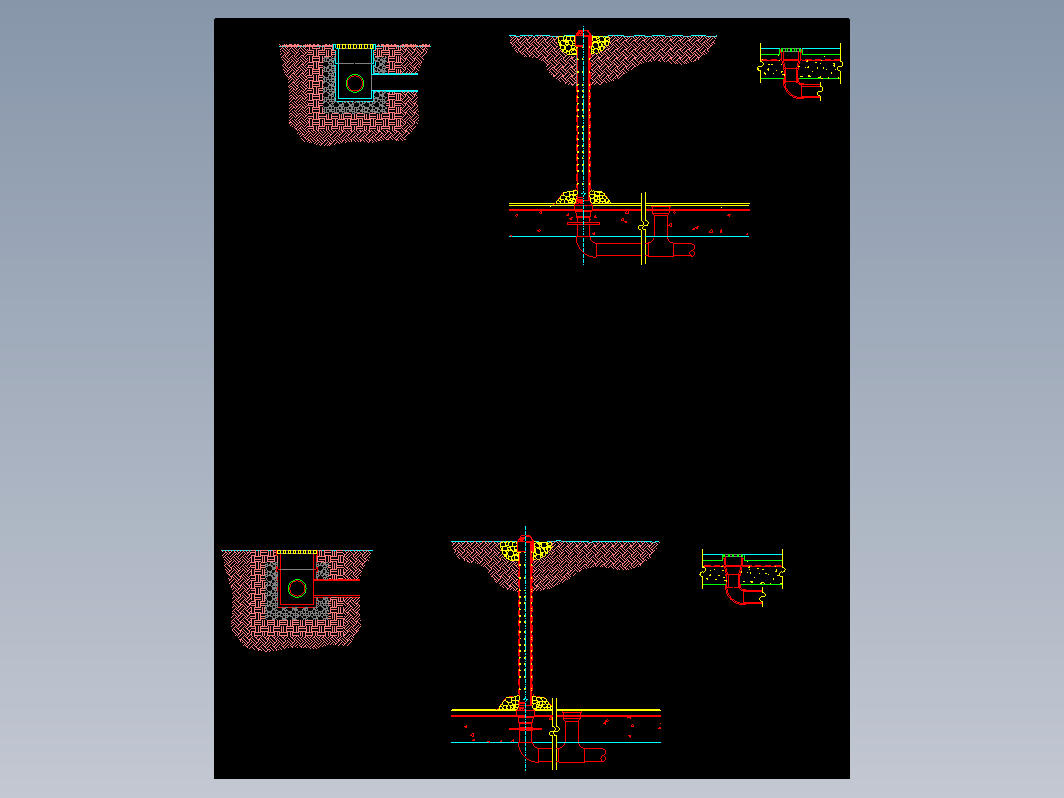 集水地沟CAD设计施工图-地沟012