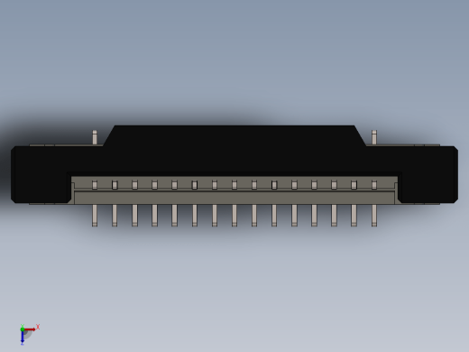 1mm 间距 SMT ZIF 垂直型 FPCFFC 连接器， 15 针缩略图