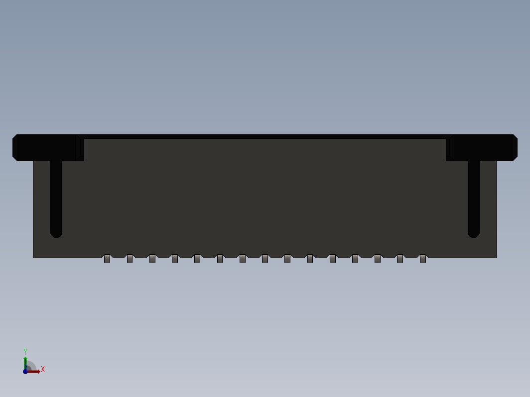 1mm 间距 SMT ZIF 垂直型 FPCFFC 连接器， 15 针