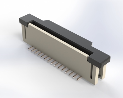 1mm 间距 SMT ZIF 垂直型 FPCFFC 连接器， 15 针
