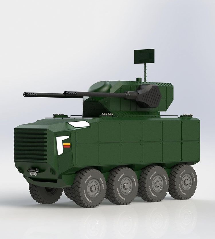 8x8 Beyrek and 250mm MLRS简易装甲车