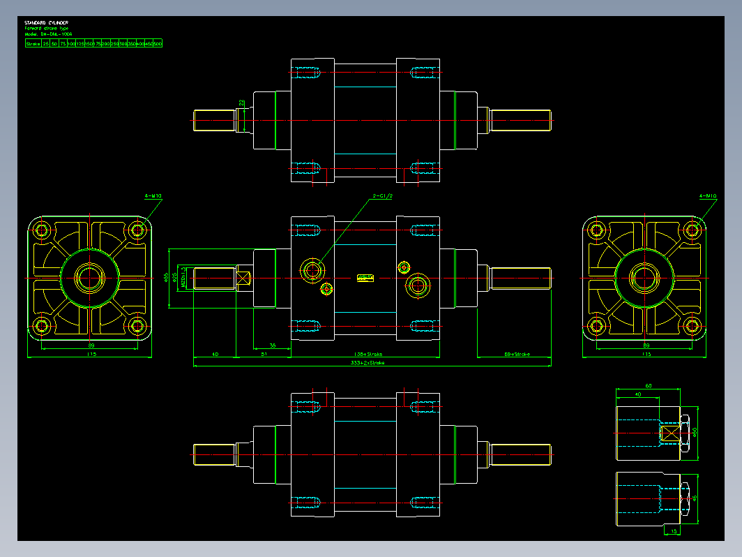 气缸 DNL100A