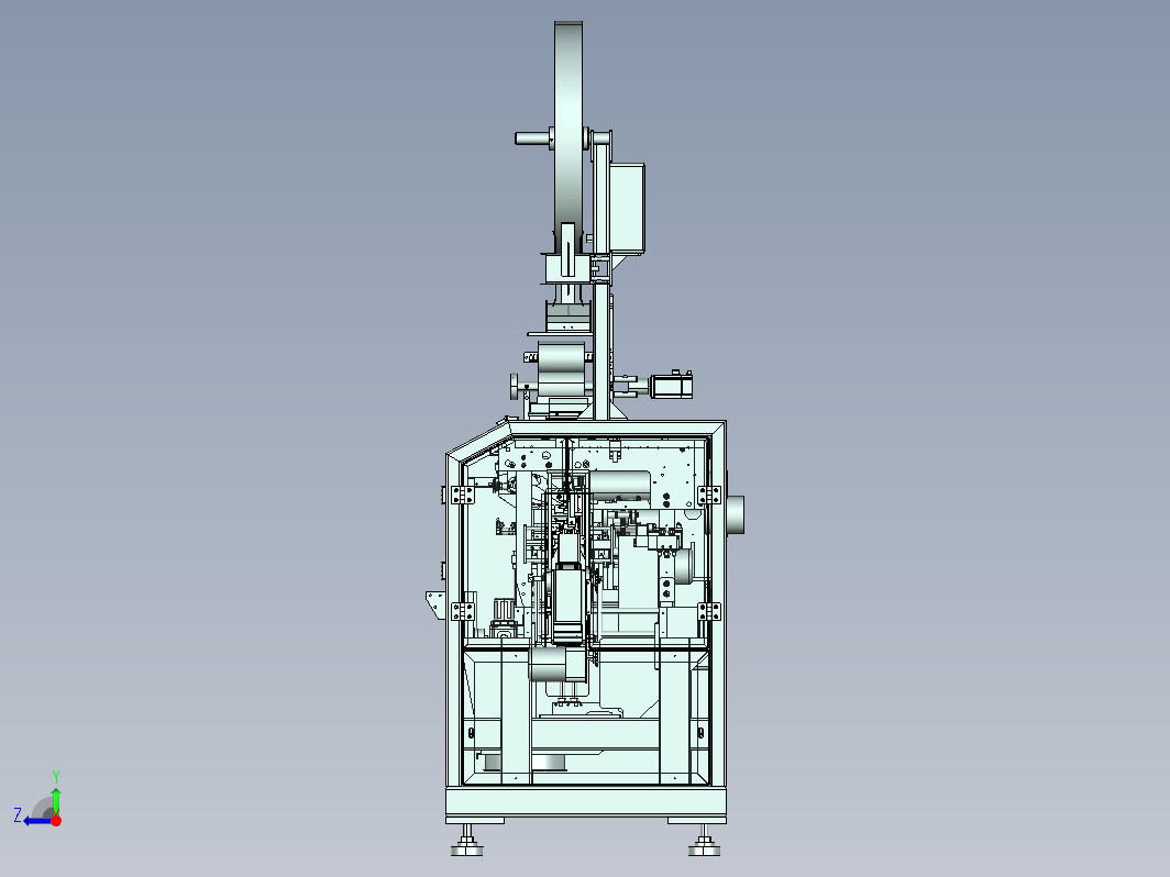 【2031】蓄电池极板包片机UG设计